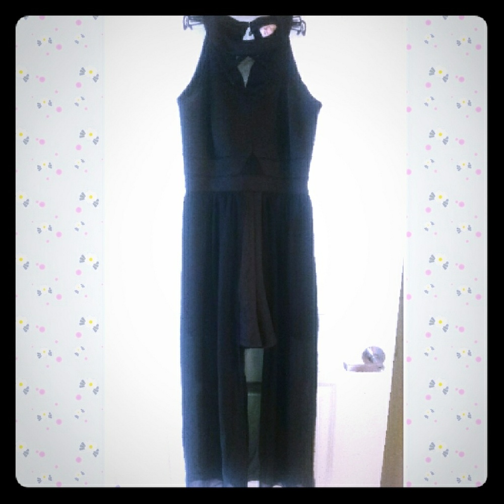 Black romper dress
